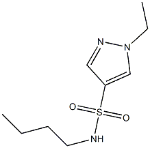 N-butyl-1-ethylpyrazole-4-sulfonamide 구조식 이미지