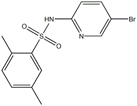 N-(5-bromopyridin-2-yl)-2,5-dimethylbenzenesulfonamide 구조식 이미지