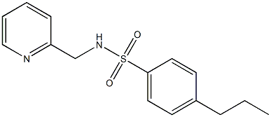 4-propyl-N-(pyridin-2-ylmethyl)benzenesulfonamide 구조식 이미지