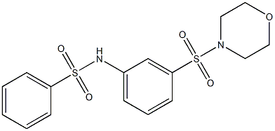 N-(3-morpholin-4-ylsulfonylphenyl)benzenesulfonamide Structure