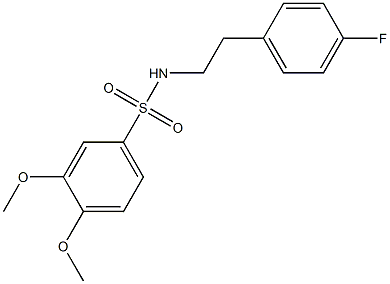 N-[2-(4-fluorophenyl)ethyl]-3,4-dimethoxybenzenesulfonamide Structure