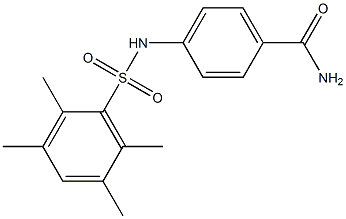 4-[(2,3,5,6-tetramethylphenyl)sulfonylamino]benzamide Structure