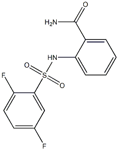 2-[(2,5-difluorophenyl)sulfonylamino]benzamide Structure