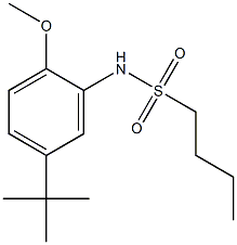 N-(5-tert-butyl-2-methoxyphenyl)butane-1-sulfonamide Structure