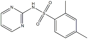 2,4-dimethyl-N-pyrimidin-2-ylbenzenesulfonamide 구조식 이미지