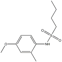 N-(4-methoxy-2-methylphenyl)butane-1-sulfonamide Structure