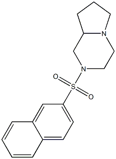 2-naphthalen-2-ylsulfonyl-3,4,6,7,8,8a-hexahydro-1H-pyrrolo[1,2-a]pyrazine Structure