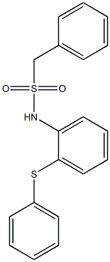 1-phenyl-N-(2-phenylsulfanylphenyl)methanesulfonamide 구조식 이미지