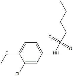 N-(3-chloro-4-methoxyphenyl)butane-1-sulfonamide Structure