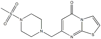 7-[(4-methylsulfonylpiperazin-1-yl)methyl]-[1,3]thiazolo[3,2-a]pyrimidin-5-one Structure