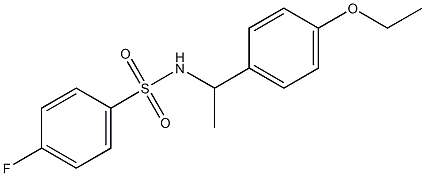 N-[1-(4-ethoxyphenyl)ethyl]-4-fluorobenzenesulfonamide Structure