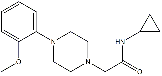 N-cyclopropyl-2-[4-(2-methoxyphenyl)piperazin-1-yl]acetamide Structure