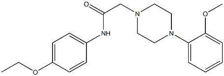 N-(4-ethoxyphenyl)-2-[4-(2-methoxyphenyl)piperazin-1-yl]acetamide 구조식 이미지