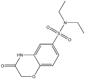 N,N-diethyl-3-oxo-4H-1,4-benzoxazine-6-sulfonamide Structure