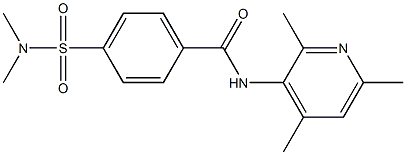 4-(dimethylsulfamoyl)-N-(2,4,6-trimethylpyridin-3-yl)benzamide 구조식 이미지