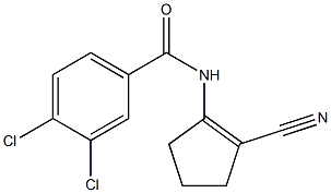 3,4-dichloro-N-(2-cyanocyclopenten-1-yl)benzamide Structure