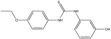 1-(4-ethoxyphenyl)-3-(3-hydroxyphenyl)thiourea Structure