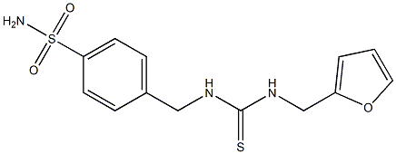 1-(furan-2-ylmethyl)-3-[(4-sulfamoylphenyl)methyl]thiourea 구조식 이미지