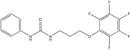 1-[3-(2,3,4,5,6-pentafluorophenoxy)propyl]-3-phenylurea Structure