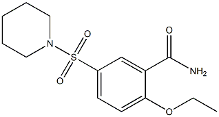 2-ethoxy-5-piperidin-1-ylsulfonylbenzamide 구조식 이미지