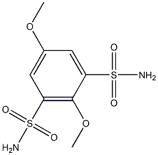 2,5-dimethoxybenzene-1,3-disulfonamide 구조식 이미지