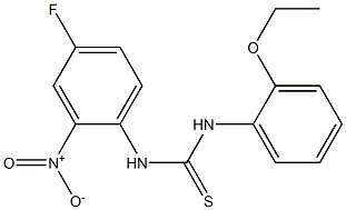 1-(2-ethoxyphenyl)-3-(4-fluoro-2-nitrophenyl)thiourea Structure