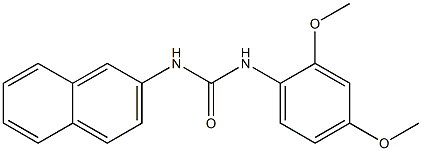 1-(2,4-dimethoxyphenyl)-3-naphthalen-2-ylurea 구조식 이미지