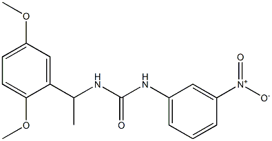 1-[1-(2,5-dimethoxyphenyl)ethyl]-3-(3-nitrophenyl)urea Structure