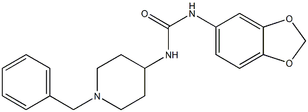 1-(1,3-benzodioxol-5-yl)-3-(1-benzylpiperidin-4-yl)urea Structure