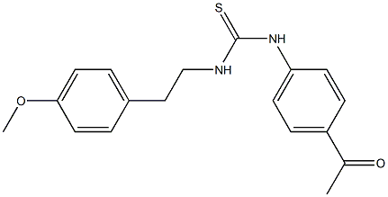 1-(4-acetylphenyl)-3-[2-(4-methoxyphenyl)ethyl]thiourea 구조식 이미지