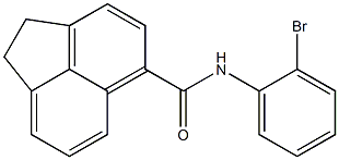 N-(2-bromophenyl)-1,2-dihydroacenaphthylene-5-carboxamide 구조식 이미지