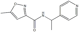 5-methyl-N-(1-pyridin-4-ylethyl)-1,2-oxazole-3-carboxamide 구조식 이미지