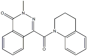 4-(3,4-dihydro-2H-quinoline-1-carbonyl)-2-methylphthalazin-1-one 구조식 이미지
