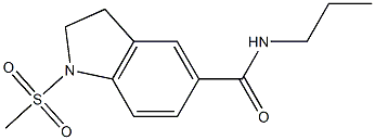 1-methylsulfonyl-N-propyl-2,3-dihydroindole-5-carboxamide 구조식 이미지