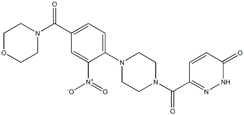 3-[4-[4-(morpholine-4-carbonyl)-2-nitrophenyl]piperazine-1-carbonyl]-1H-pyridazin-6-one Structure