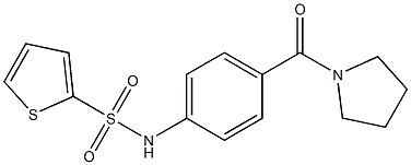 N-[4-(pyrrolidine-1-carbonyl)phenyl]thiophene-2-sulfonamide Structure