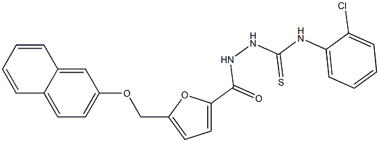 1-(2-chlorophenyl)-3-[[5-(naphthalen-2-yloxymethyl)furan-2-carbonyl]amino]thiourea 구조식 이미지