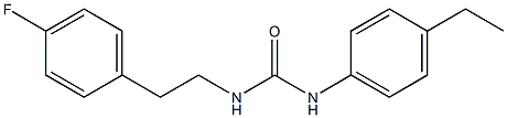 1-(4-ethylphenyl)-3-[2-(4-fluorophenyl)ethyl]urea 구조식 이미지