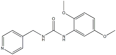 1-(2,5-dimethoxyphenyl)-3-(pyridin-4-ylmethyl)urea Structure