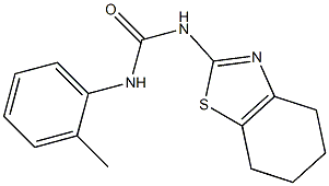 1-(2-methylphenyl)-3-(4,5,6,7-tetrahydro-1,3-benzothiazol-2-yl)urea Structure