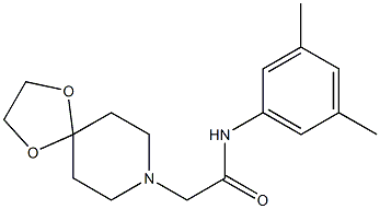 N-(3,5-dimethylphenyl)-2-(1,4-dioxa-8-azaspiro[4.5]decan-8-yl)acetamide 구조식 이미지