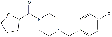 [4-[(4-chlorophenyl)methyl]piperazin-1-yl]-(oxolan-2-yl)methanone Structure