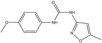 1-(4-methoxyphenyl)-3-(5-methyl-1,2-oxazol-3-yl)urea 구조식 이미지