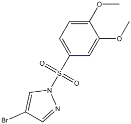 4-bromo-1-(3,4-dimethoxyphenyl)sulfonylpyrazole Structure