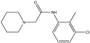 N-(3-chloro-2-methylphenyl)-2-piperidin-1-ylacetamide Structure