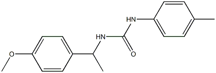 1-[1-(4-methoxyphenyl)ethyl]-3-(4-methylphenyl)urea 구조식 이미지