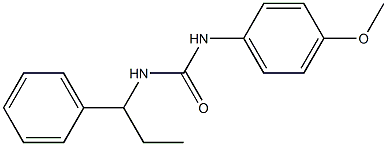 1-(4-methoxyphenyl)-3-(1-phenylpropyl)urea 구조식 이미지