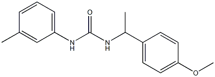 1-[1-(4-methoxyphenyl)ethyl]-3-(3-methylphenyl)urea Structure