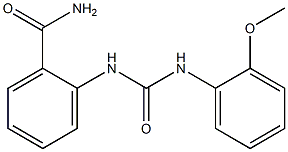 2-[(2-methoxyphenyl)carbamoylamino]benzamide 구조식 이미지