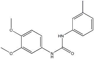 1-(3,4-dimethoxyphenyl)-3-(3-methylphenyl)urea Structure